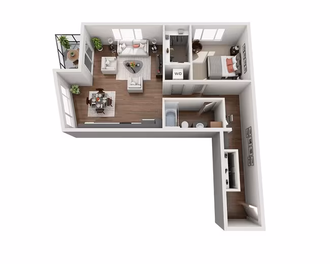 One Bedroom A1S 428 floor plan